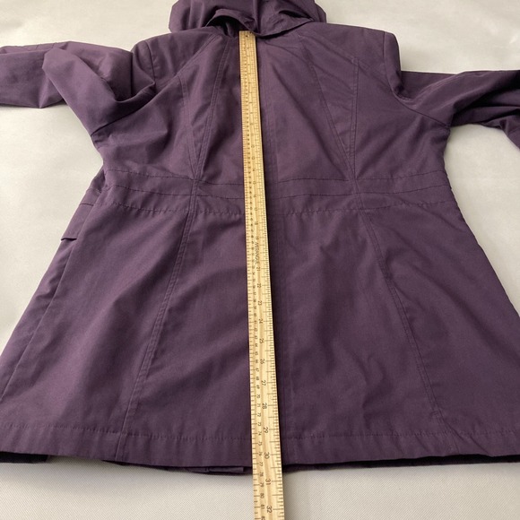 Sears Classic Purple All-Weather Hooded Parka Jacket Large - Picture 12 of 13